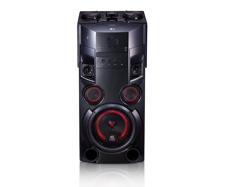 LG OM5560 TORRE DE ALTAVOCES 500W CON BLUETOOTH, REPRODUCTOR CD Y USB SKU:  +92882, LG