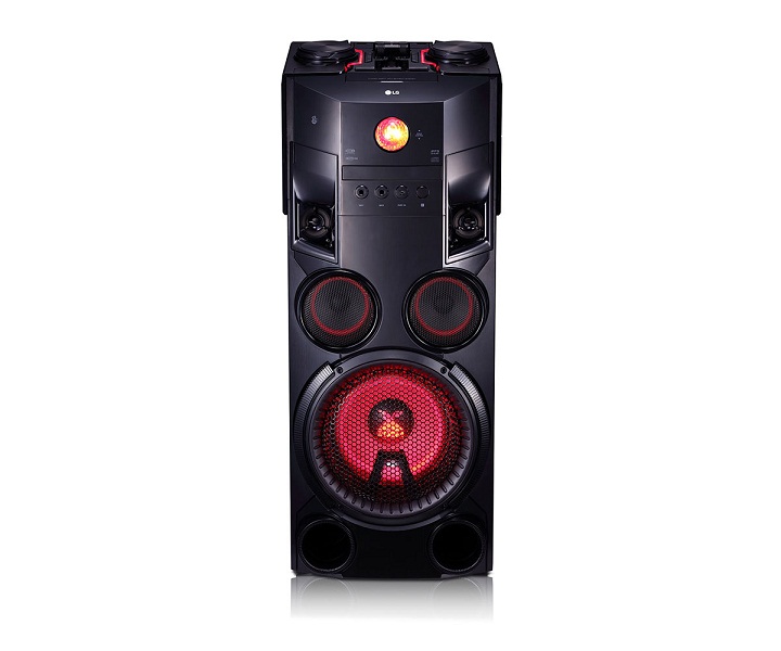 LG OM7560 TORRE DE ALTAVOCES 1000W CON BLUETOOTH, REPRODUCTOR CD Y USB SKU:  +92883, LG