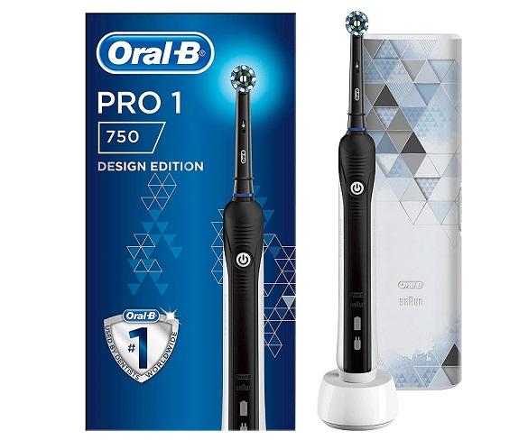 BRAUN ORAL-B Pro 1 750 Negre + Estoig / Raspall de dents elctric recarregable