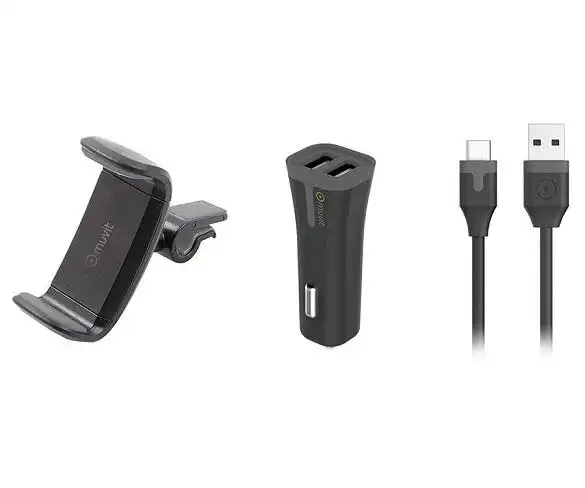 muvit Energy Pack / Cargador de vehculo USB-C + Soporte smartphone